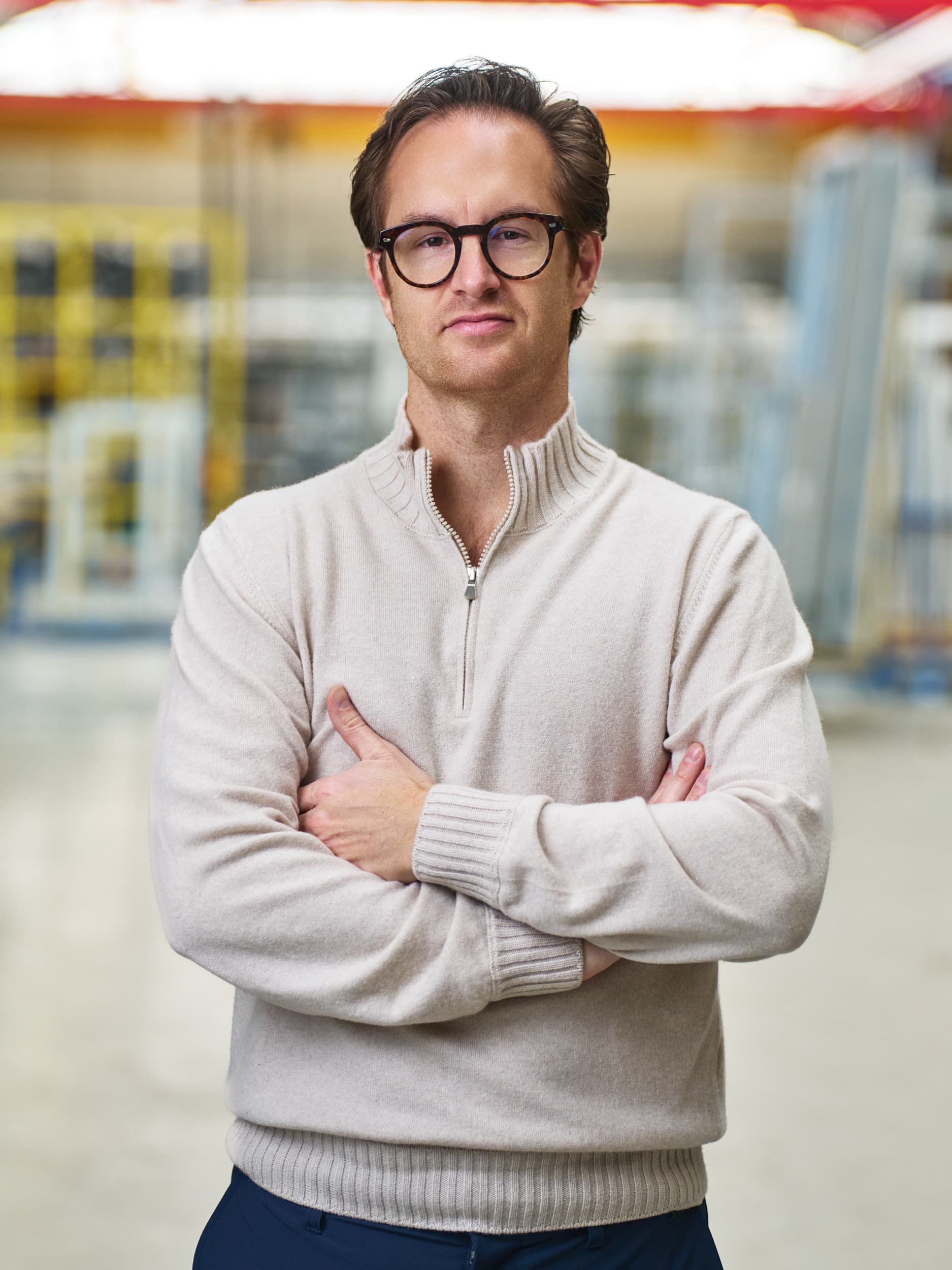 Bedrijfsreportage, portretten en industriele fotografie in fabriek van TK Kunststofpuien